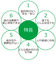 バッチフラワーレメディの特長